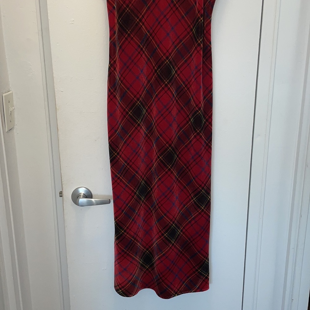 The Kooples red plaid velvet dress - Picture 3 of 7